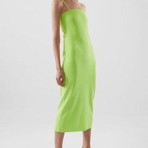 NWT COS MIDI TUBE DRESS MIDI TUBE DRESS IN BRIGHT GREEN (M)